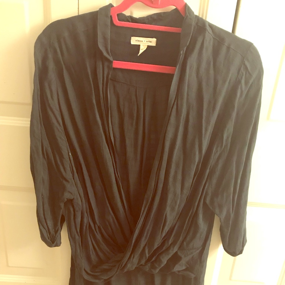 Dark Teal Surplice Top